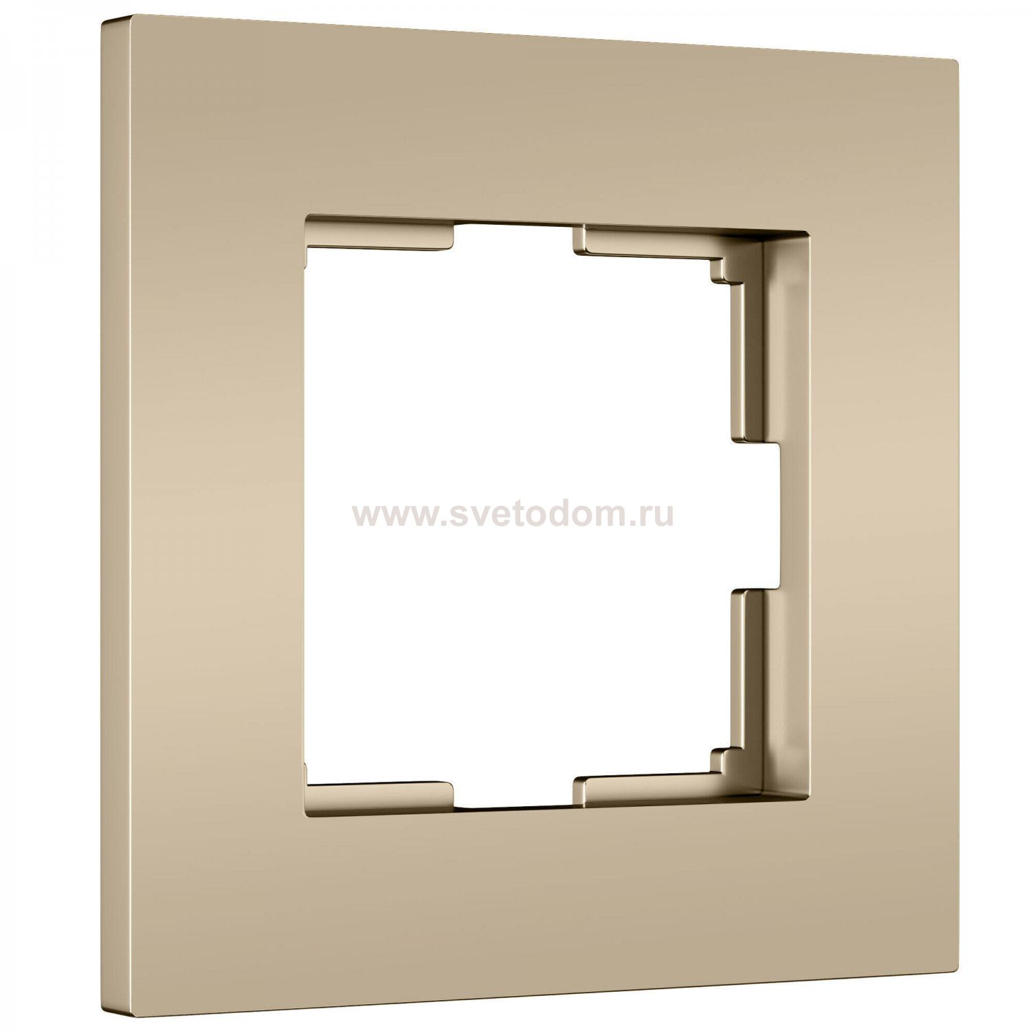 W0012911/ Рамка на 1 пост Slab (шампань софт) W0012911