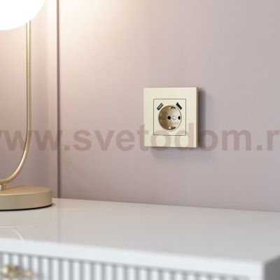 W0012911/ Рамка на 1 пост Slab (шампань софт) W0012911