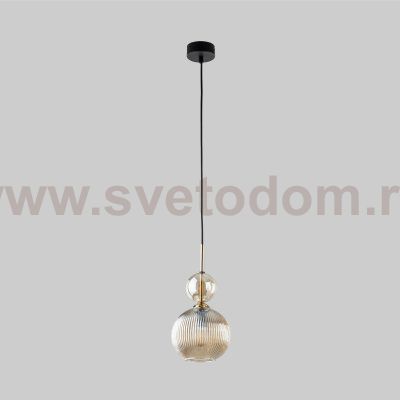 Подвесной светильник со стеклянным плафоном 11040 Sophia Cognac