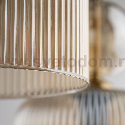 Подвесной светильник со стеклянными плафонами 11041 Sophia Cognac