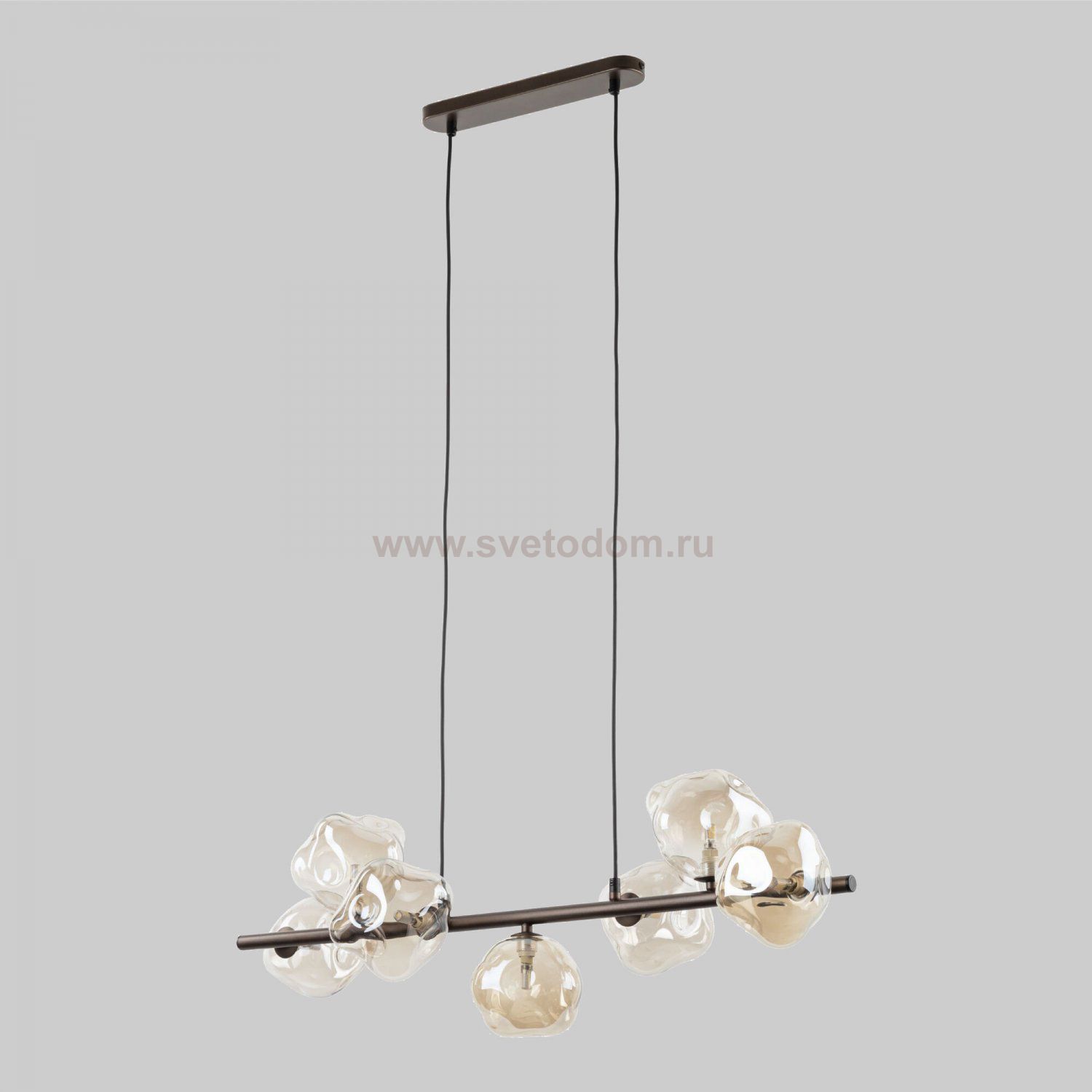 Подвесной светильник со стеклянными плафонами 11033 Lava Brown