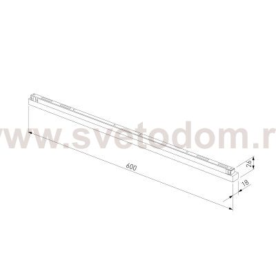 Brass Line Трековый светильник 24W 4000K латунь 85527/01