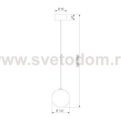 Подвесной светильник со стеклянным плафоном ручной работы 1_101