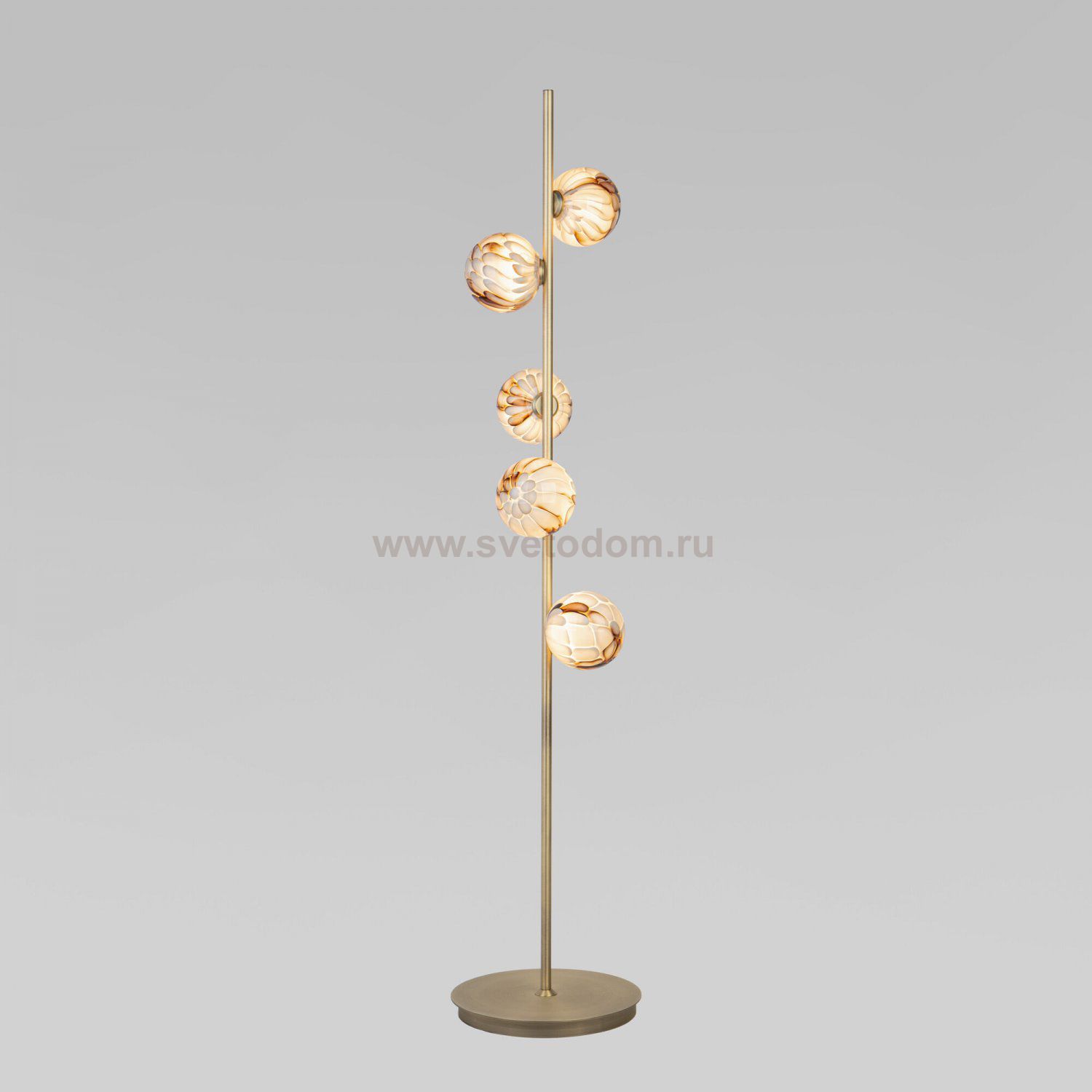 Торшер со стеклянными плафонами ручной работы 1_101/5