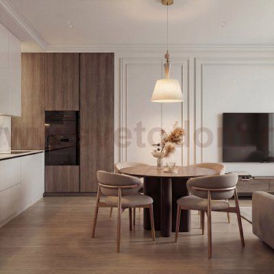 Подвесной светильник с декором из керамики 104014