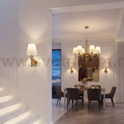 Настенный светильник с керамическим декором 103014