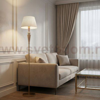 Торшер с декором из керамики 109014