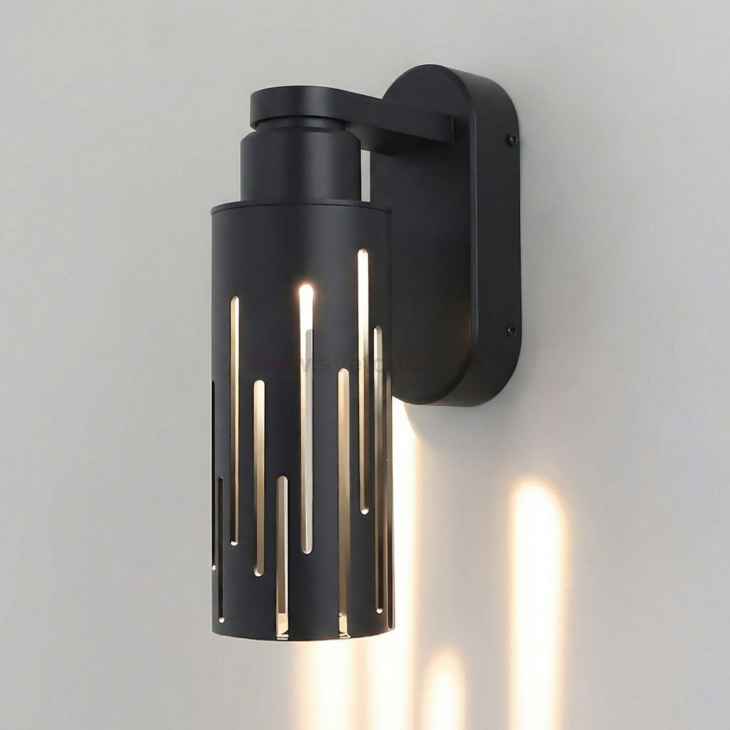 Настенный светодиодный уличный светильник Streak 3000K IP54 35197/W черный