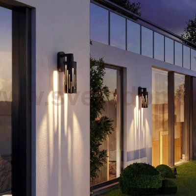 Настенный светодиодный уличный светильник Streak 3000K IP54 35197/W черный