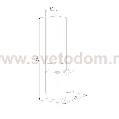 Уличный настенный светильник со светодиодами 1534 TECHNO LED 3000K чёрный 1534 TECHNO LED