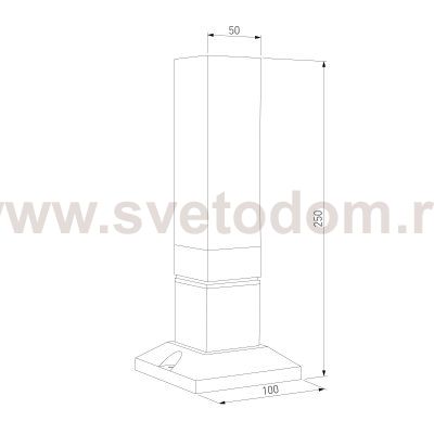 Ландшафтный светильник 1536 TECHNO LED 3000K чёрный IP54 1536 TECHNO LED