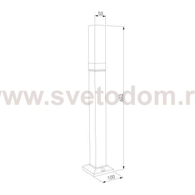 Уличный ландшафтный светильник 1537 TECHNO LED 3000K чёрный 1537 TECHNO LED