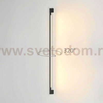 Уличный настенный поворотный светильник Argos 3000K черный 35121/D черный