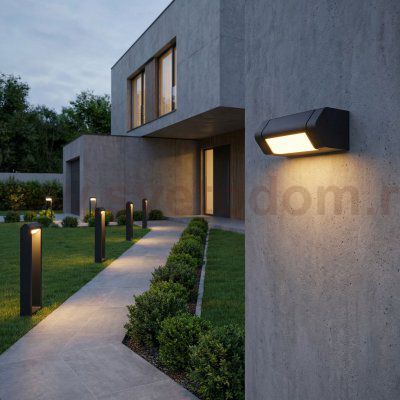 Уличный настенный поворотный светильник DORS 3000K черный 35163/D черный