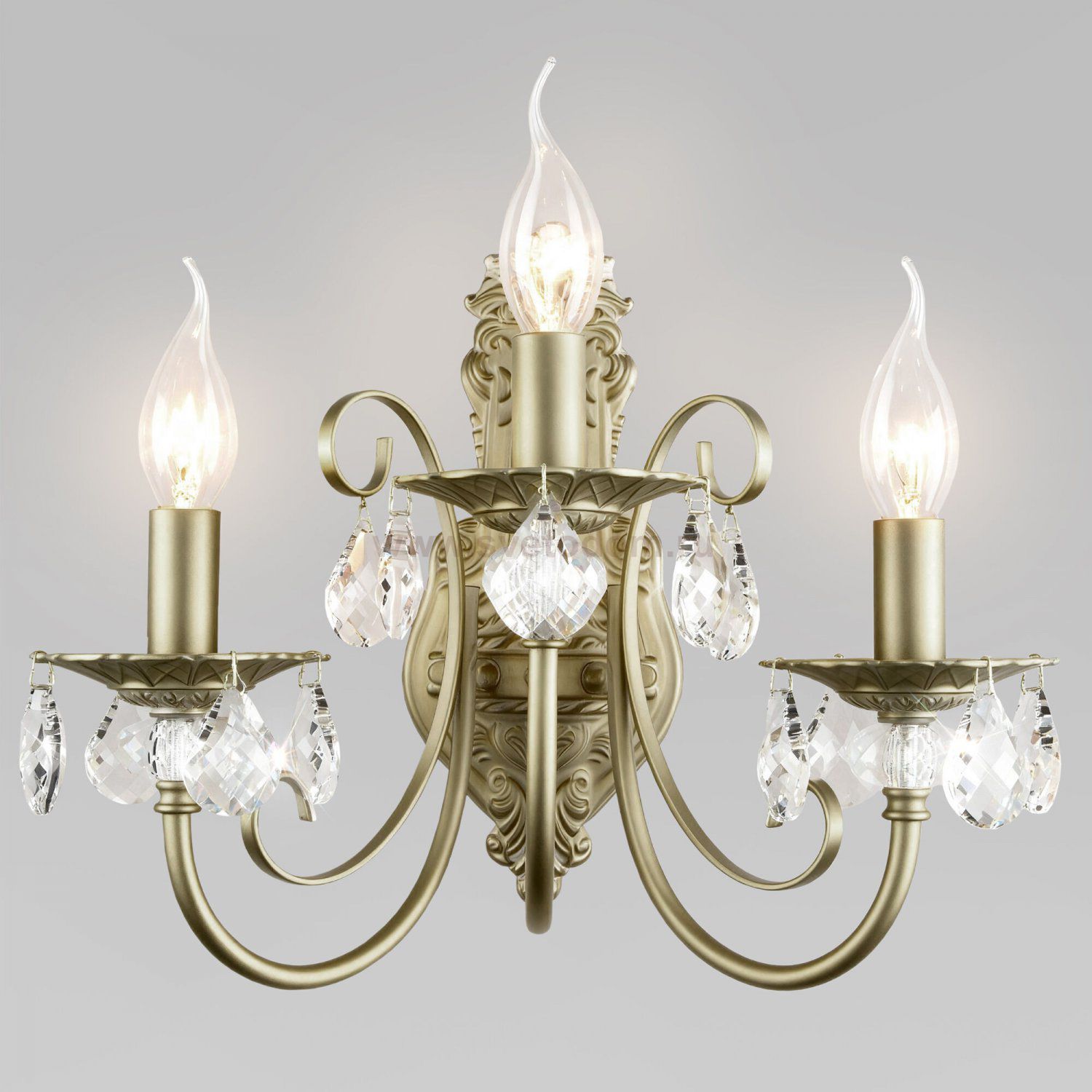 Настенный светильник с хрусталем 3305/3