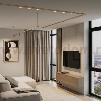 Brass Line Шинопровод накладной латунь 2м 85227/00