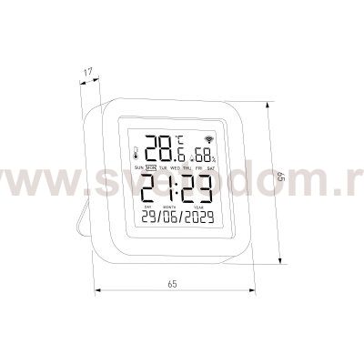 76270/01 Умный датчик температуры и влажности черный 76270/01