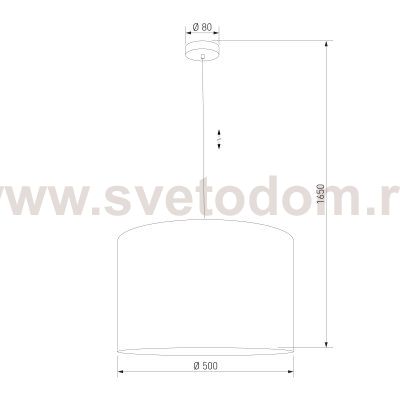 Подвесной светильник с тканевым абажуром 11213 Vellum Sabia