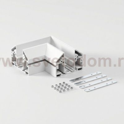 Slim Magnetic Коннектор угловой внутренний для шинопровода в натяжной потолок белый 85204/00 85205/00