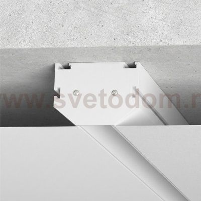 Slim Magnetic Комплект заглушек для шинопровода в натяжной потолок: торцевая и внутренняя белый 85233/00