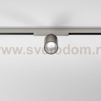 Трековый светильник 10W 4000K (никель) 85525/01_система Лайн 85525/01