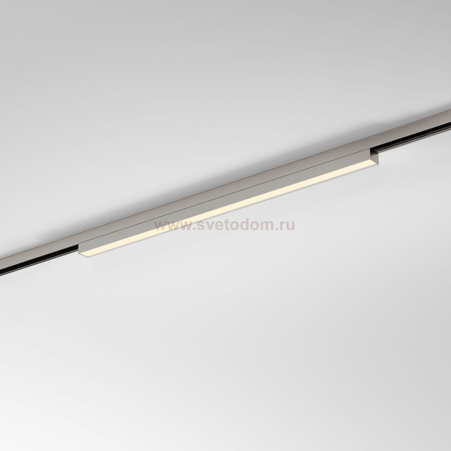 Трековый светильник 12W 3000K (никель) 85526/01_система Лайн 85526/01