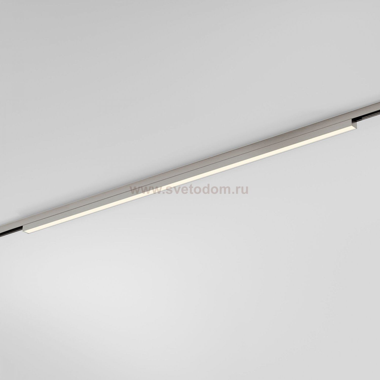 Трековый светильник 24W 3000K (никель) 85527/01_система Лайн 85527/01