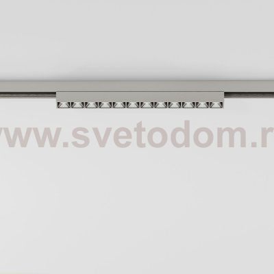 Трековый светильник 10W 3000K (никель) 85528/01_система Лайн 85528/01
