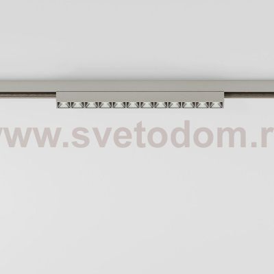 Трековый светильник 10W 4000K (никель) 85528/01_система Лайн 85528/01