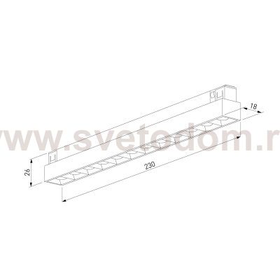 Трековый светильник 10W 4000K (никель) 85528/01_система Лайн 85528/01