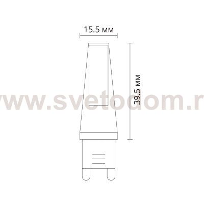 Светодиодная лампа Arte Lamp LUGO Капсульная 2.5W 240Lm 3000К G9 A0925-3K