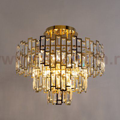 Люстра потолочная хрустальная Arte lamp A1005PL-10GO MINTAKA