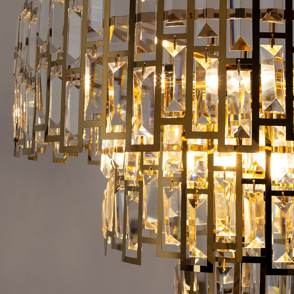 Люстра потолочная хрустальная Arte lamp A1005PL-10GO MINTAKA