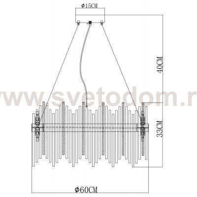 Светильник подвесной Arte lamp A1007SP-12GO ACAPULCO