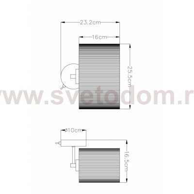 Светильник настенный бра Arte Lamp A1021AP-1SS MALLORCA
