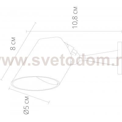 Светильник Arte lamp A1024AL-1BK ELSIE