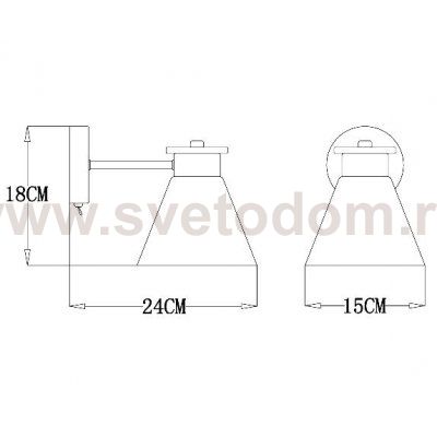 Светильник бра Arte Lamp A1031AP-1WH TYLER