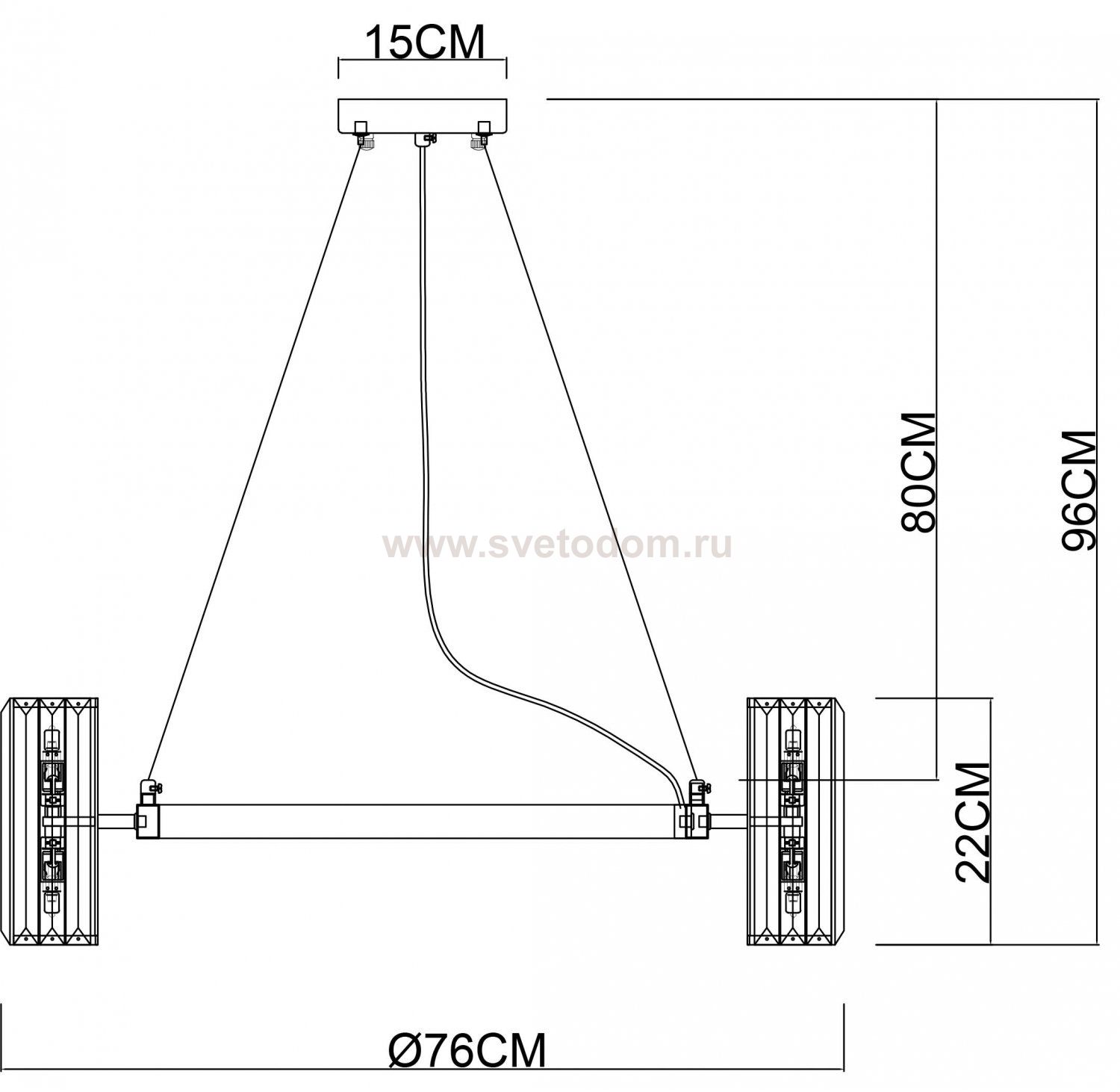 Люстра подвесная Arte lamp A1049SP-16GO