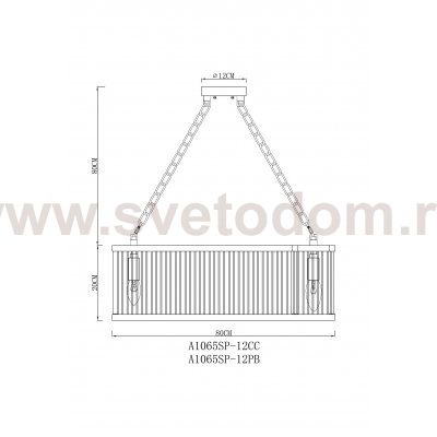 Люстра подвесная Arte Lamp A1065SP-12CC ANETTA