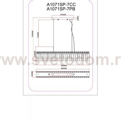 Светильник подвесной Arte Lamp A1071SP-7CC MAYOTTE