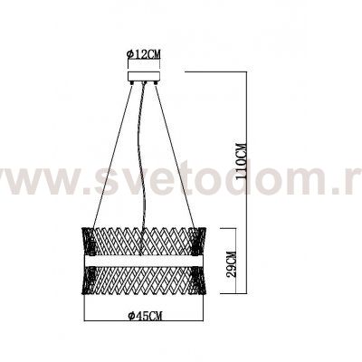 Подвесные люстры Arte lamp A1073LM-10PB ACAPULCO