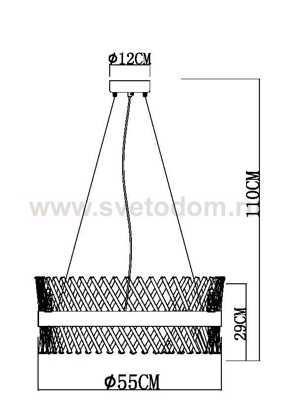 Подвесные люстры Arte lamp A1073LM-12PB ACAPULCO