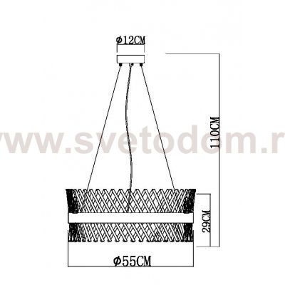 Подвесные люстры Arte lamp A1073LM-12PB ACAPULCO
