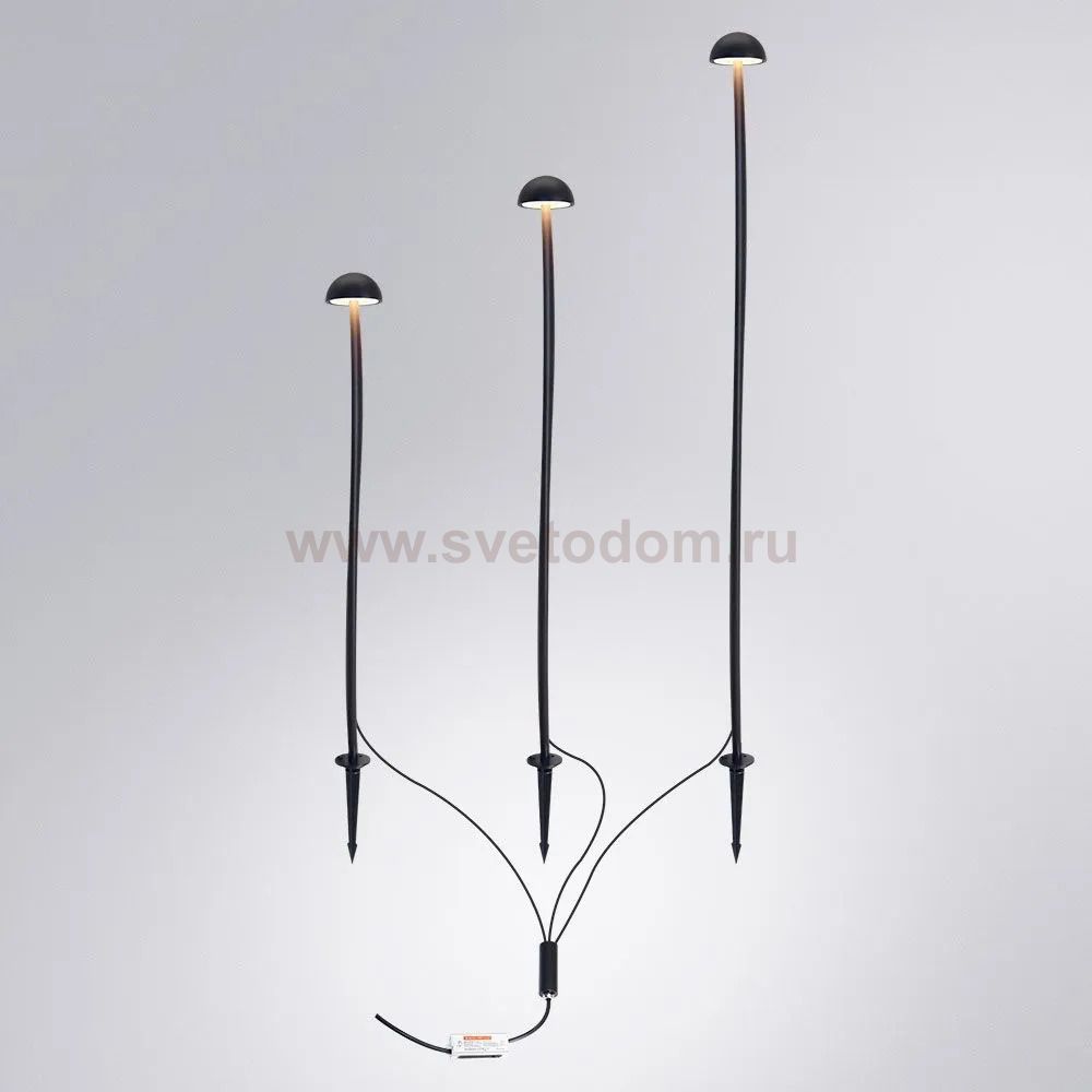 Грунтовый светильник Arte Lamp MOTUS A1081PA-3BK