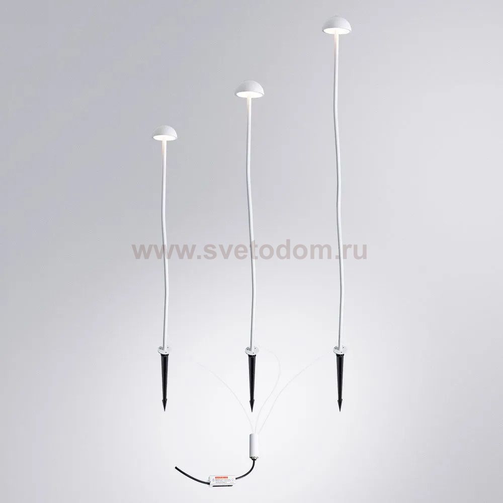 Грунтовый светильник Arte Lamp MOTUS A1081PA-3WH