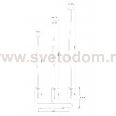 Грунтовый светильник Arte Lamp MOTUS A1081PA-3WH