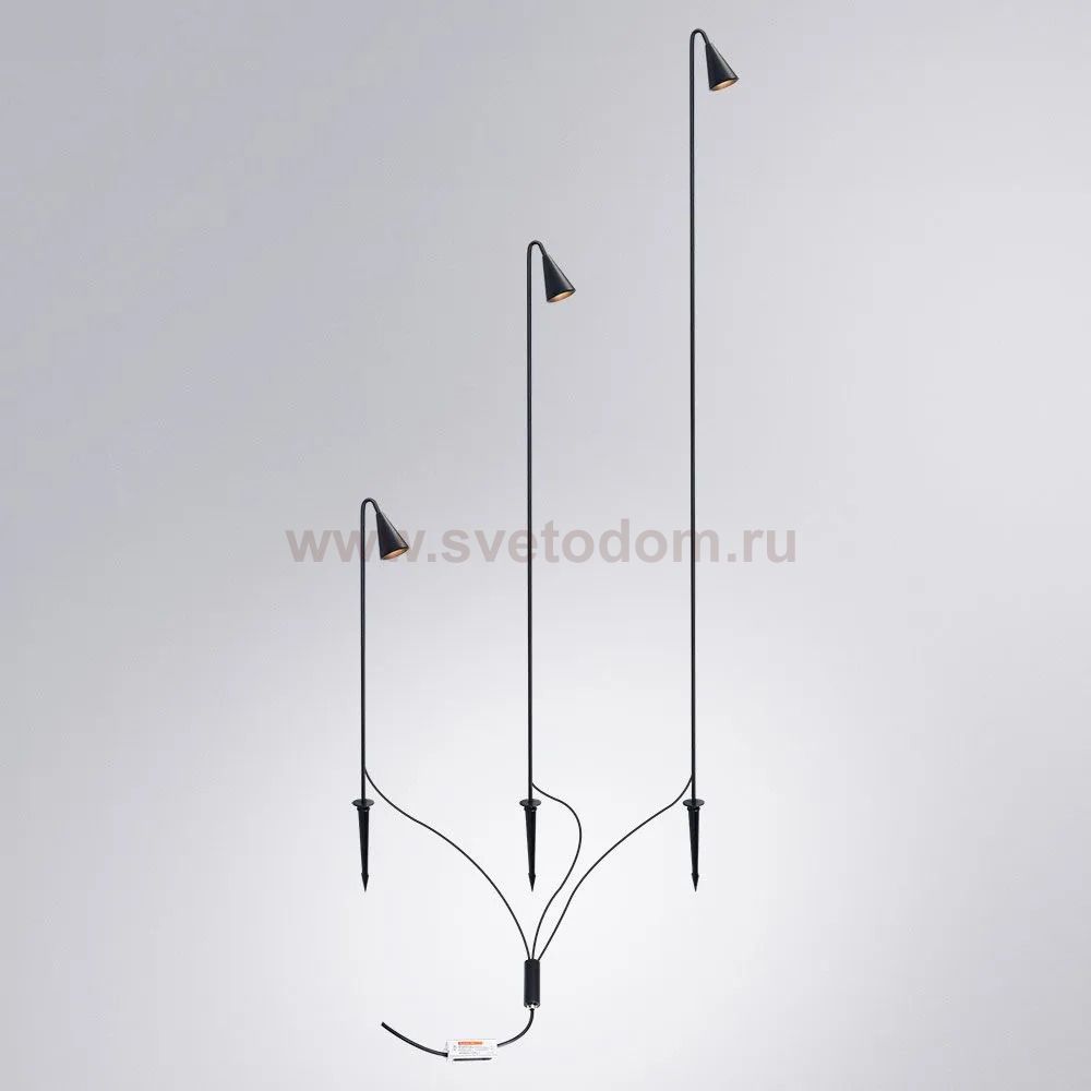 Грунтовый светильник Arte Lamp MULIPHEIN A1084PA-3BK