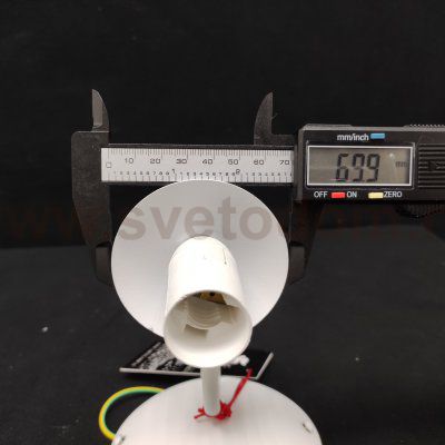 Светильник настенный бра с выключателем Arte Lamp A1129AP-1WH ISABEL