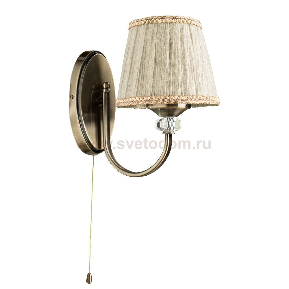 Светильник настенный бра Arte lamp A1180AP-1AB SYLVIA