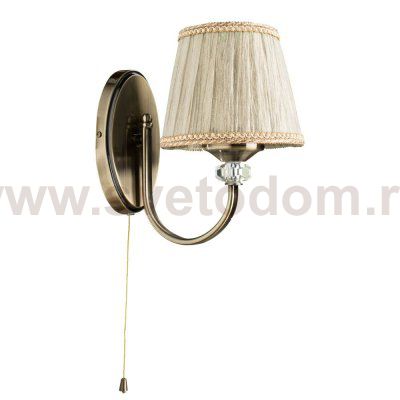 Светильник настенный бра Arte lamp A1180AP-1AB SYLVIA